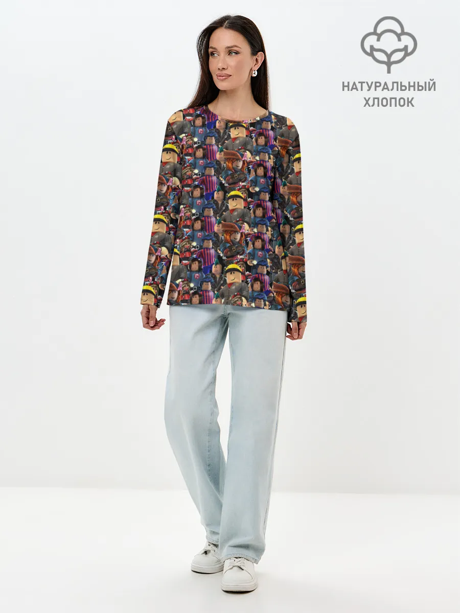 Лонгслив женский. Хлопок / ROBLOX