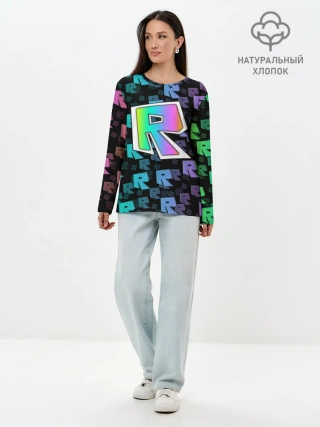 Лонгслив женский. Хлопок / ROBLOX