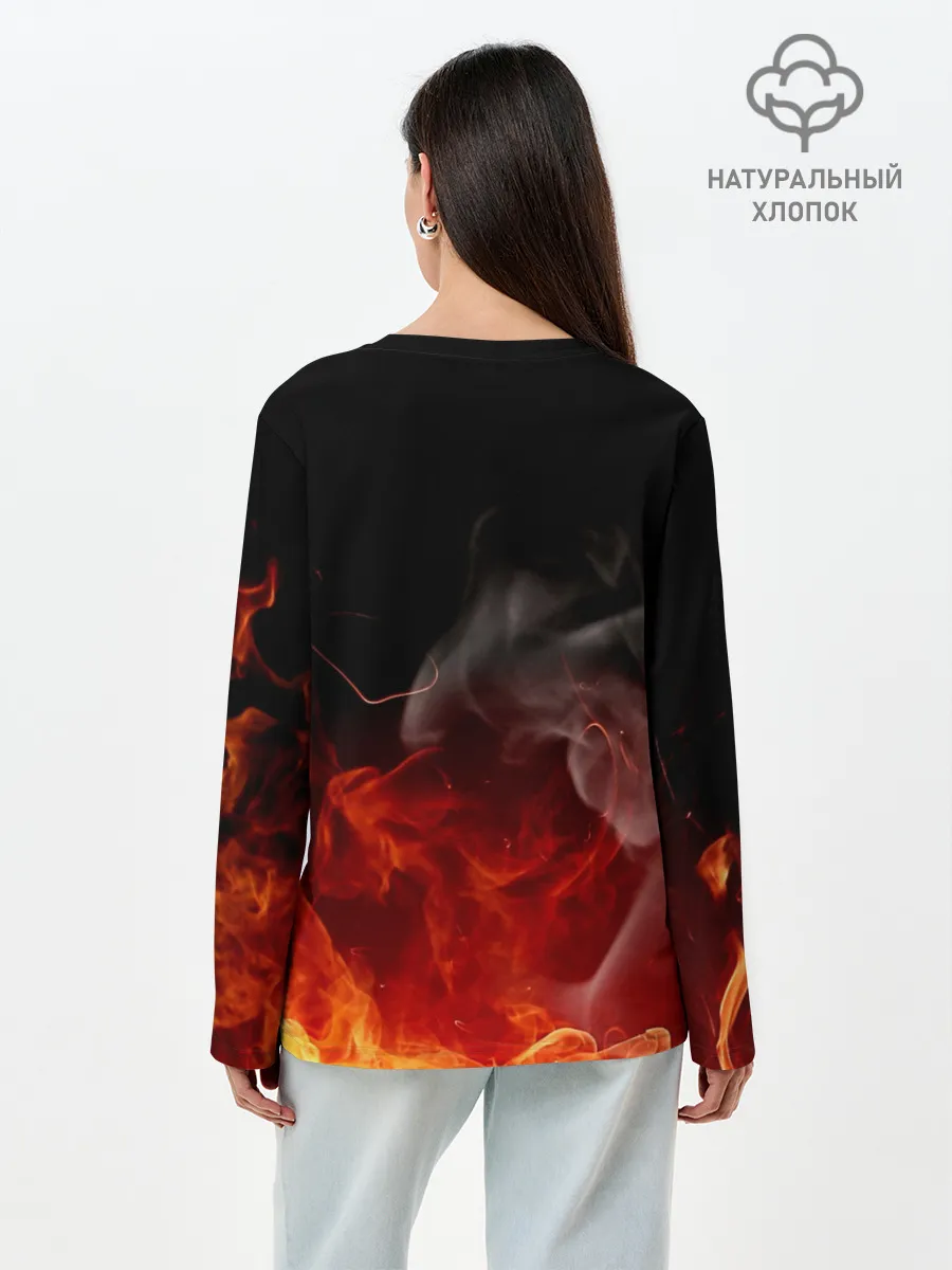 Лонгслив женский. Хлопок / Войска связи