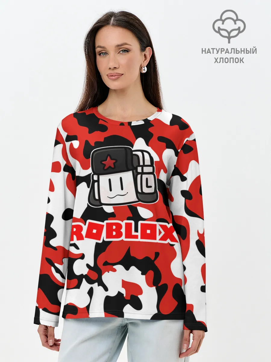 Лонгслив женский. Хлопок / ROBLOX