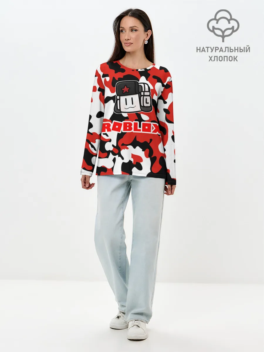 Лонгслив женский. Хлопок / ROBLOX
