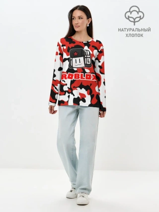 Лонгслив женский. Хлопок / ROBLOX