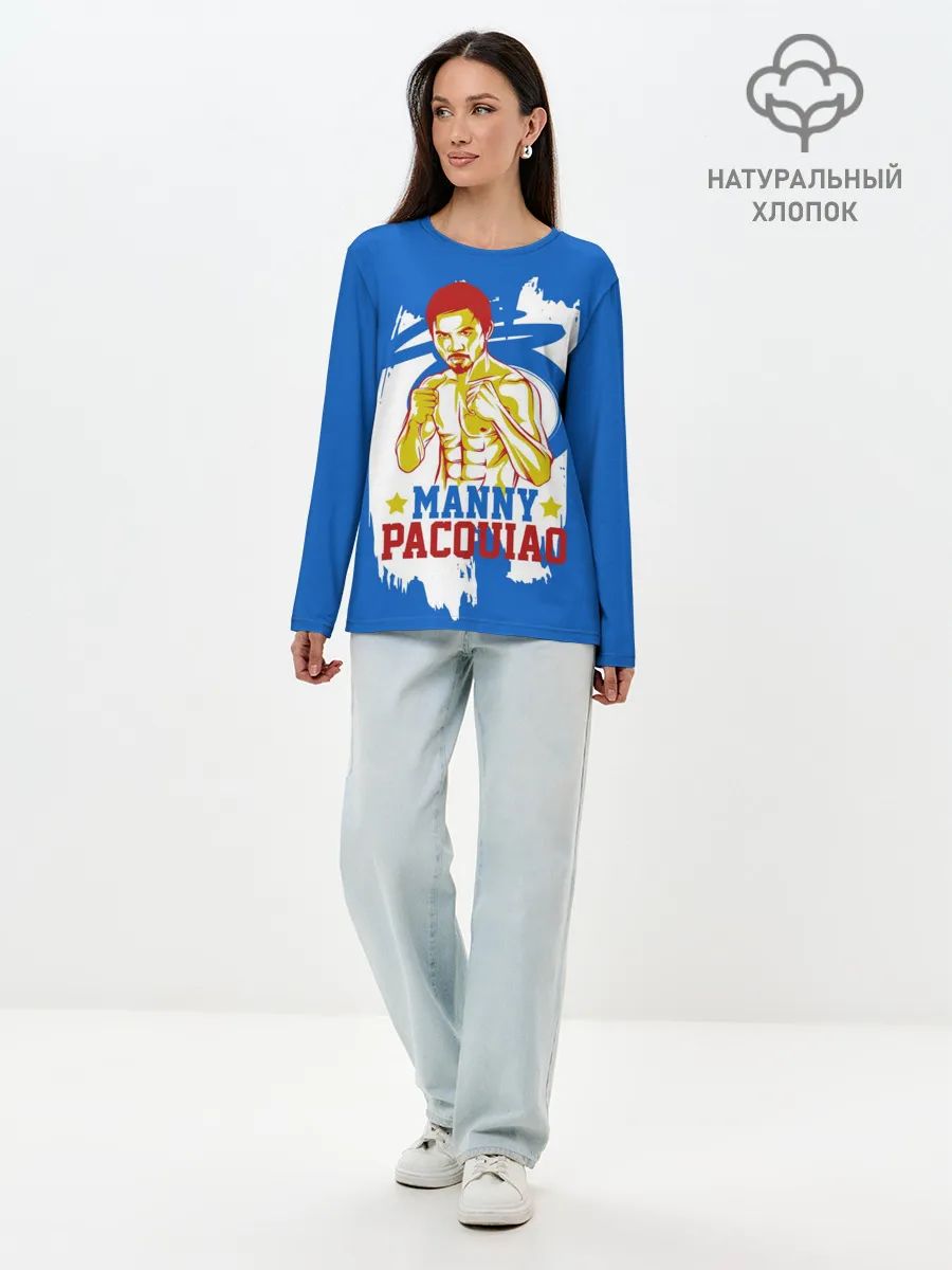 Лонгслив женский. Хлопок / Manny Pacquiao
