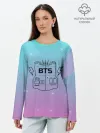 Лонгслив женский. Хлопок / BTS
