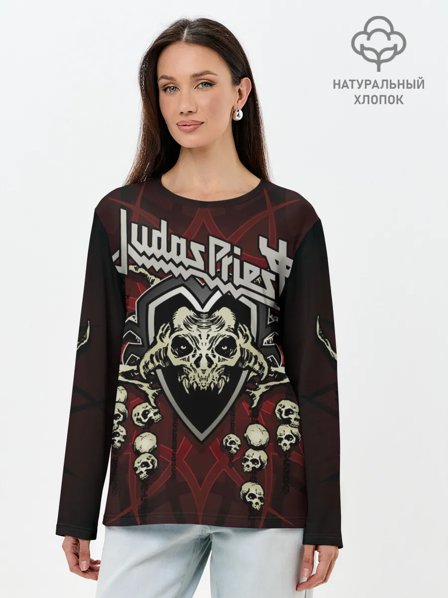 Лонгслив женский. Хлопок / Judas Priest