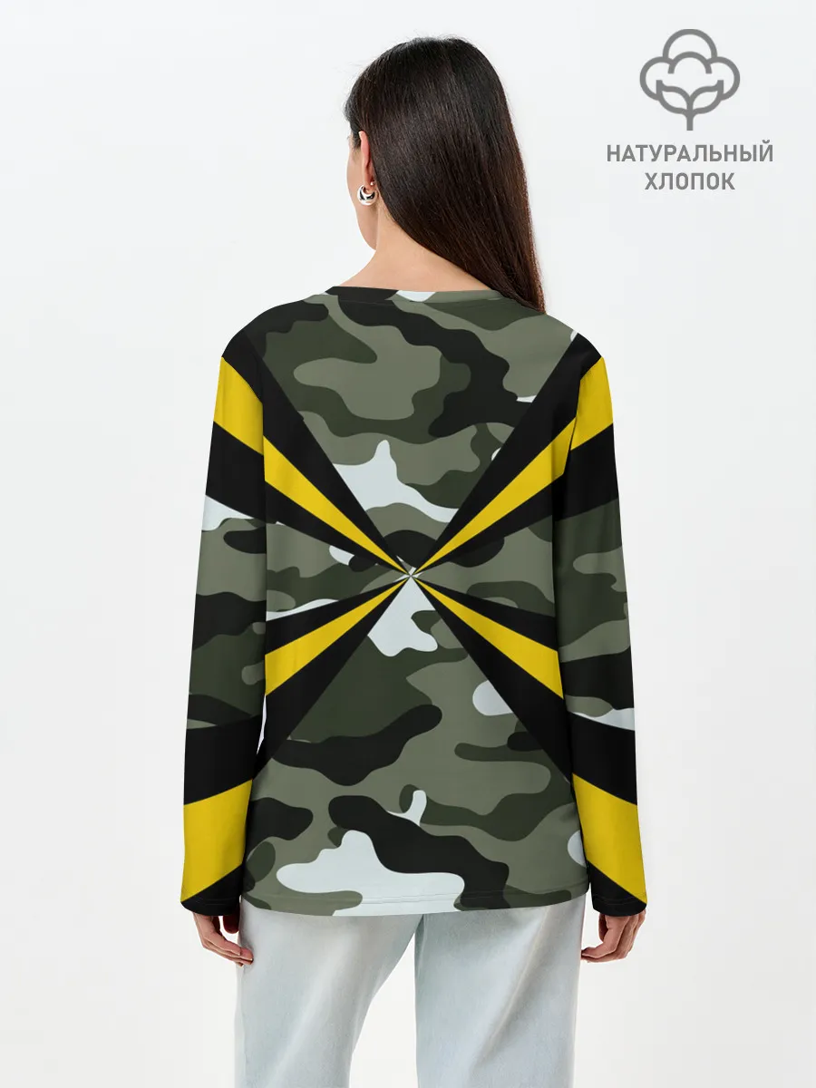 Лонгслив женский. Хлопок / Войска связи