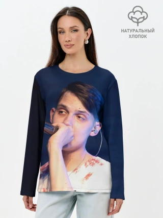 Лонгслив женский. Хлопок / Тима Белорусских