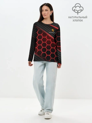 Лонгслив женский. Хлопок / PORSCHE | ПОРШЕ