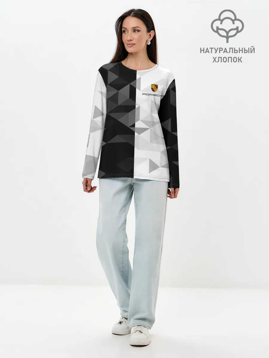 Лонгслив женский. Хлопок / PORSCHE | ПОРШЕ