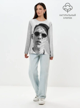 Лонгслив женский. Хлопок / Тима Белорусских