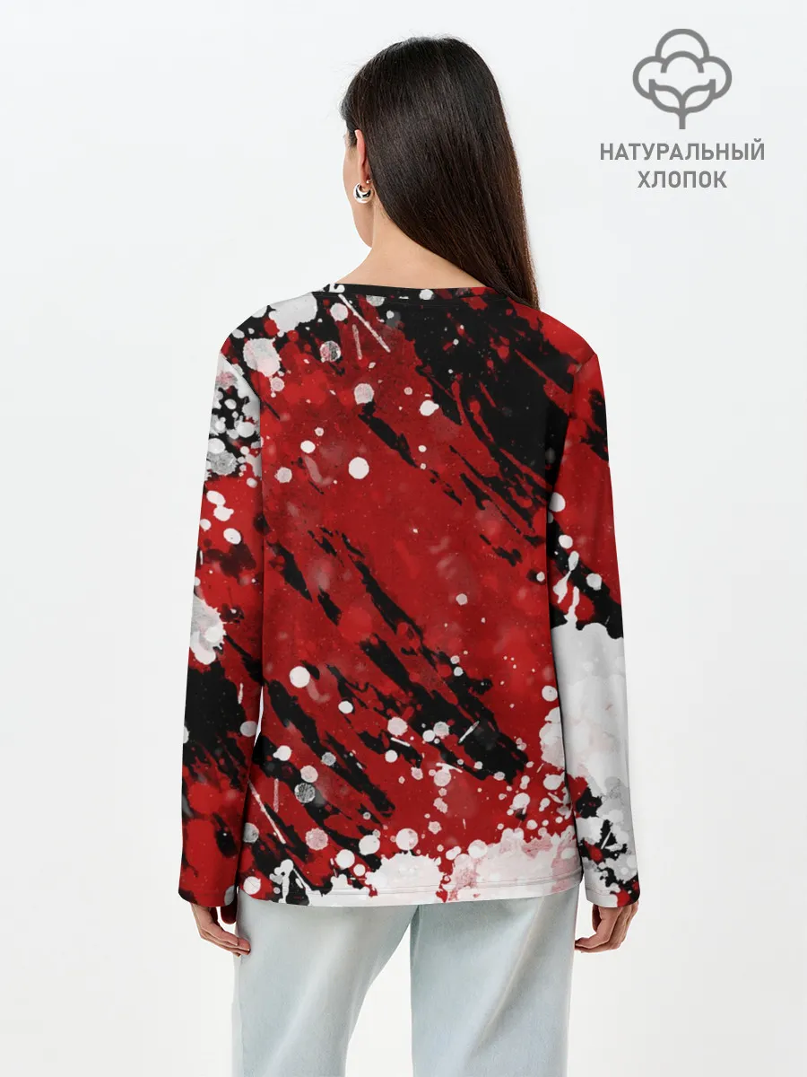 Лонгслив женский. Хлопок / Minecraft / Майнкрафт