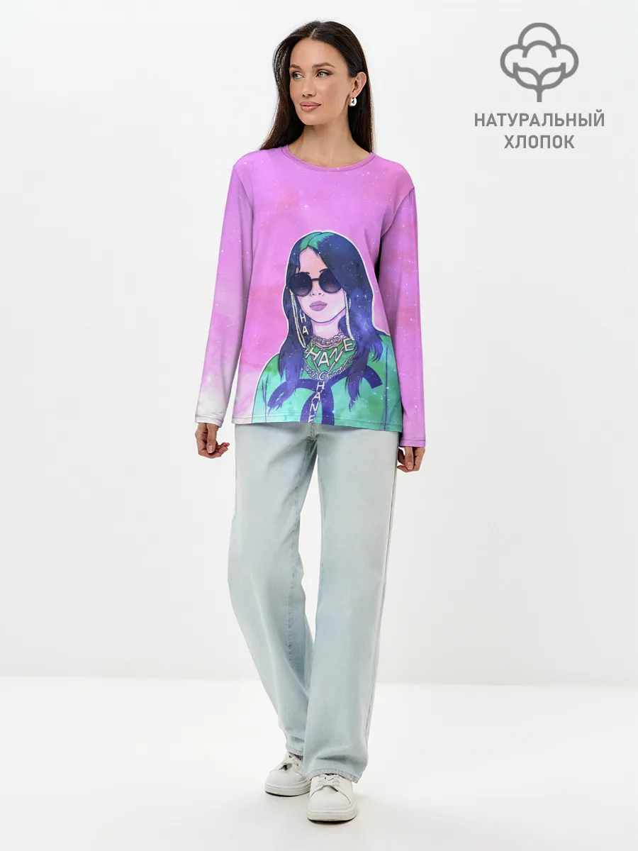 Лонгслив женский. Хлопок / БИЛЛИ АЙЛИШ