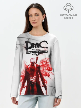 Лонгслив женский. Хлопок / devil may cry