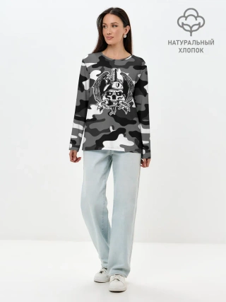 Лонгслив женский. Хлопок / ВВ МВД