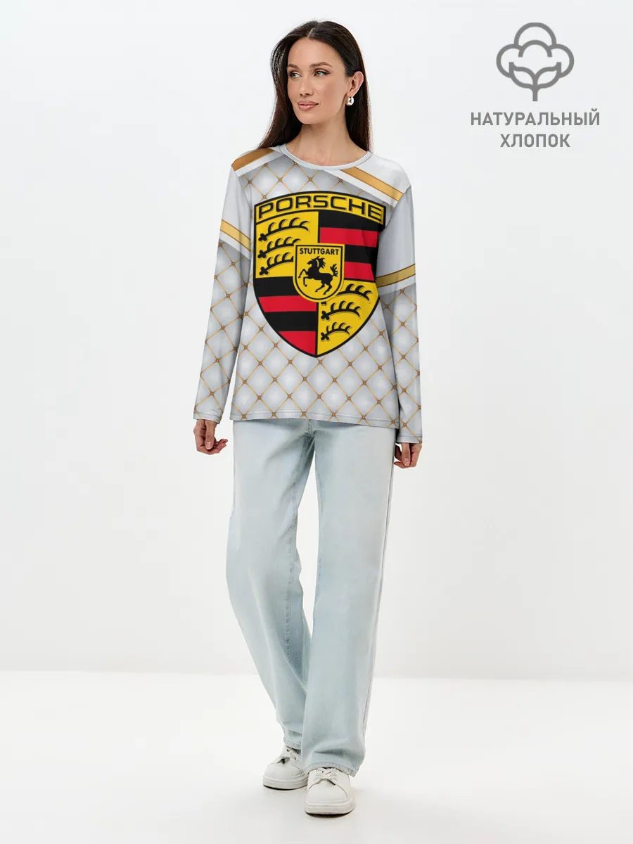 Лонгслив женский. Хлопок / PORSCHE