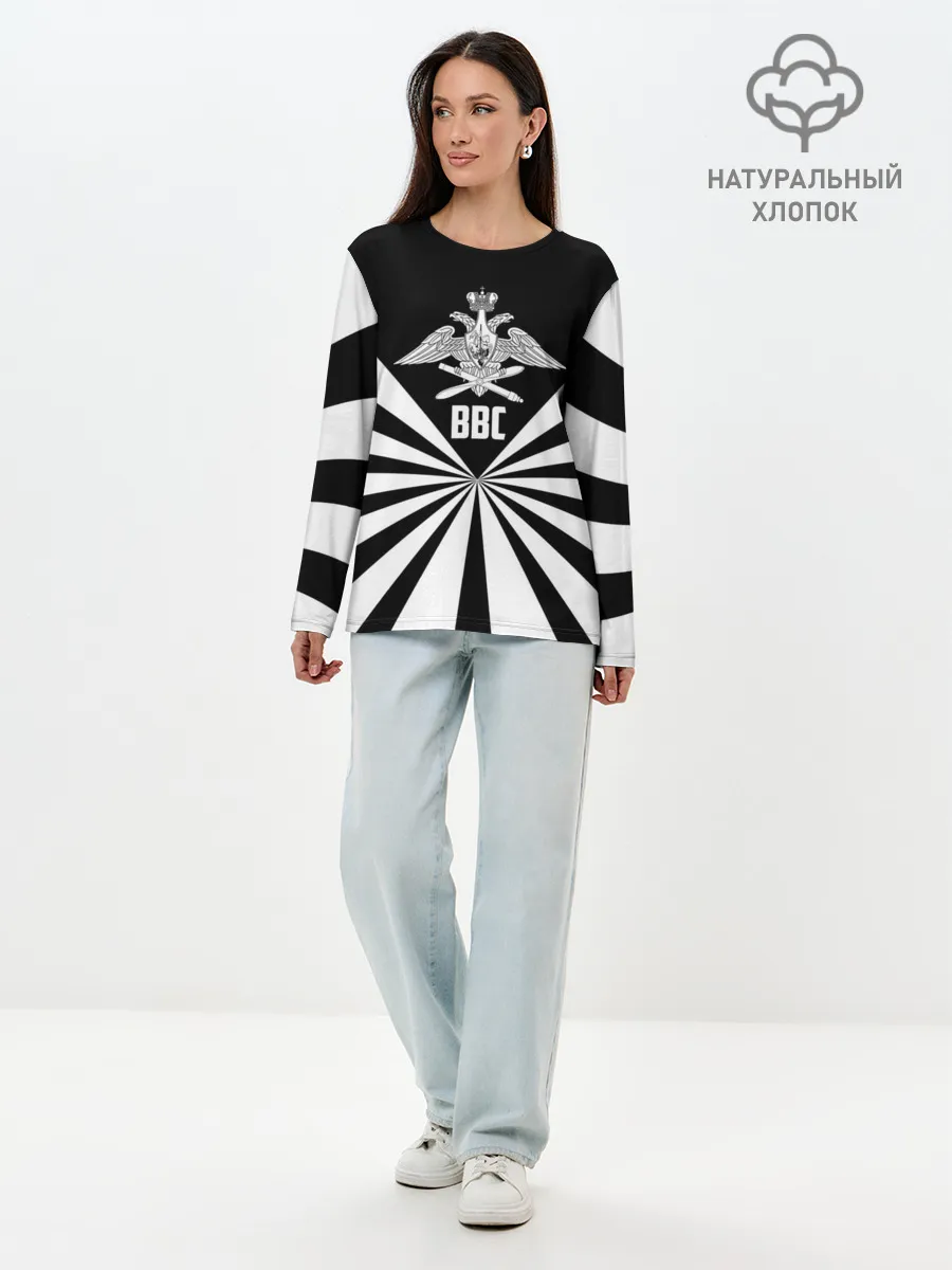 Лонгслив женский. Хлопок / ВВС