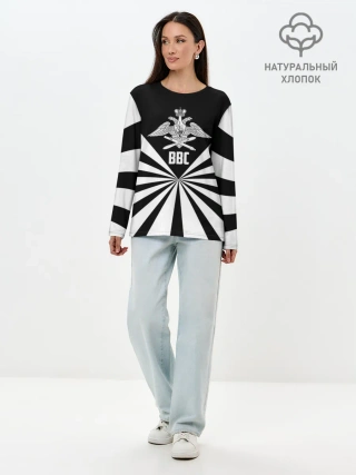 Лонгслив женский. Хлопок / ВВС