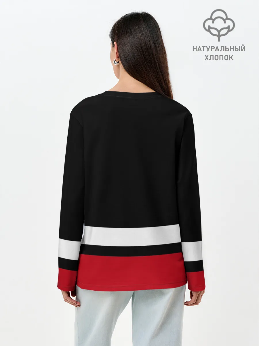 Лонгслив женский. Хлопок / Монреаль Канадиенс