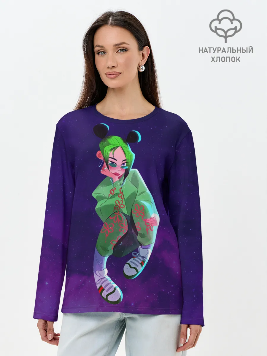 Лонгслив женский. Хлопок / БИЛЛИ АЙЛИШ