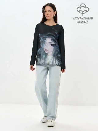 Лонгслив женский. Хлопок / BILLIE EILISH