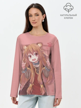Лонгслив женский. Хлопок / Raphtalia