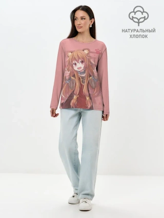 Лонгслив женский. Хлопок / Raphtalia