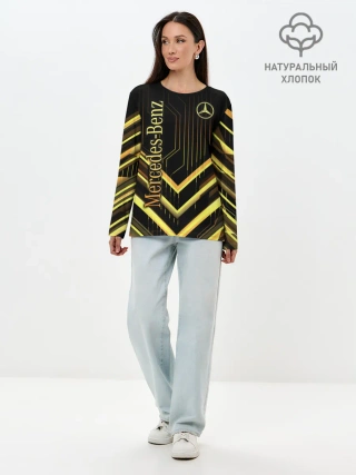 Лонгслив женский. Хлопок / Mercedes-Benz