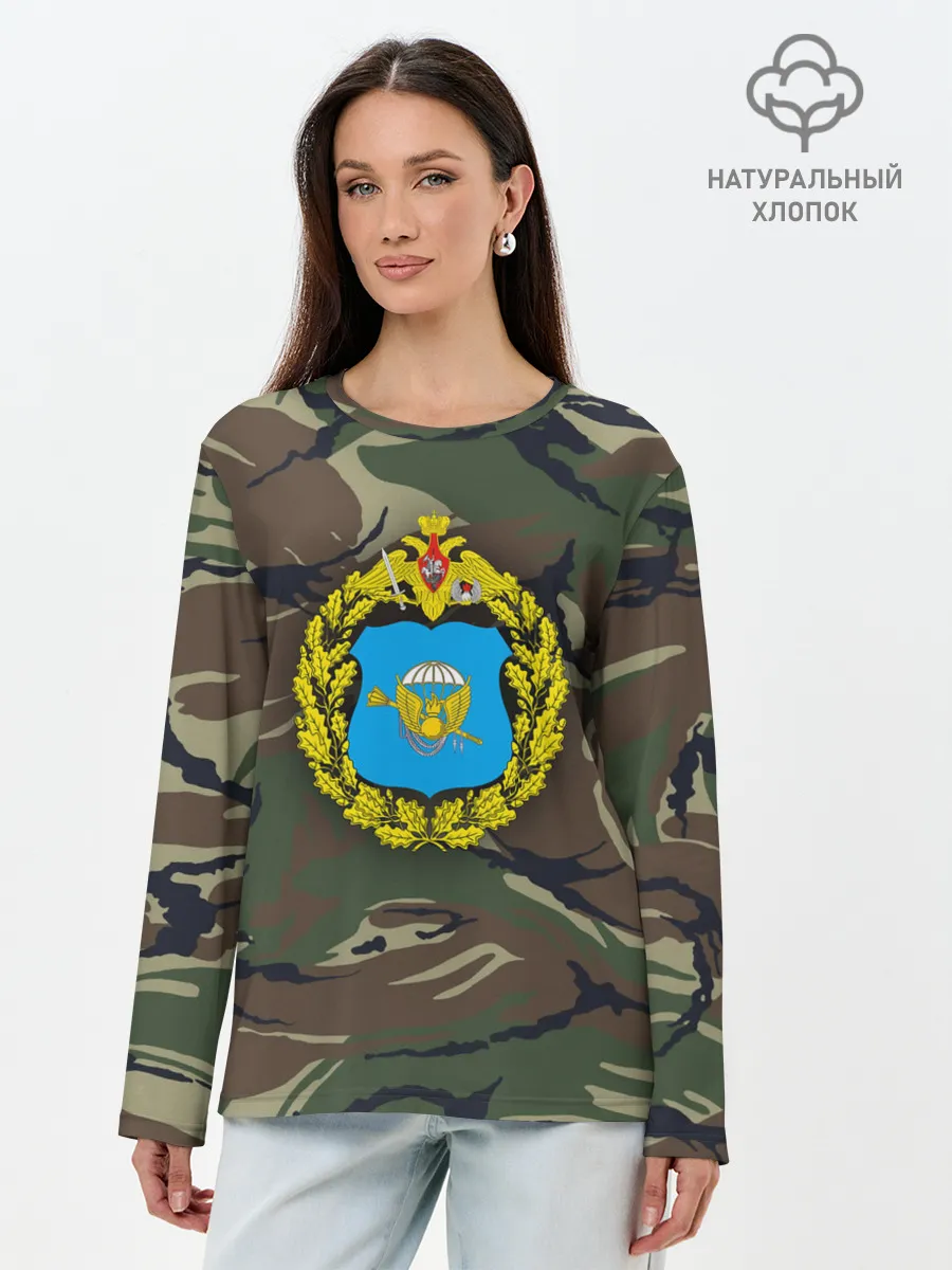 Лонгслив женский. Хлопок / ВДВ