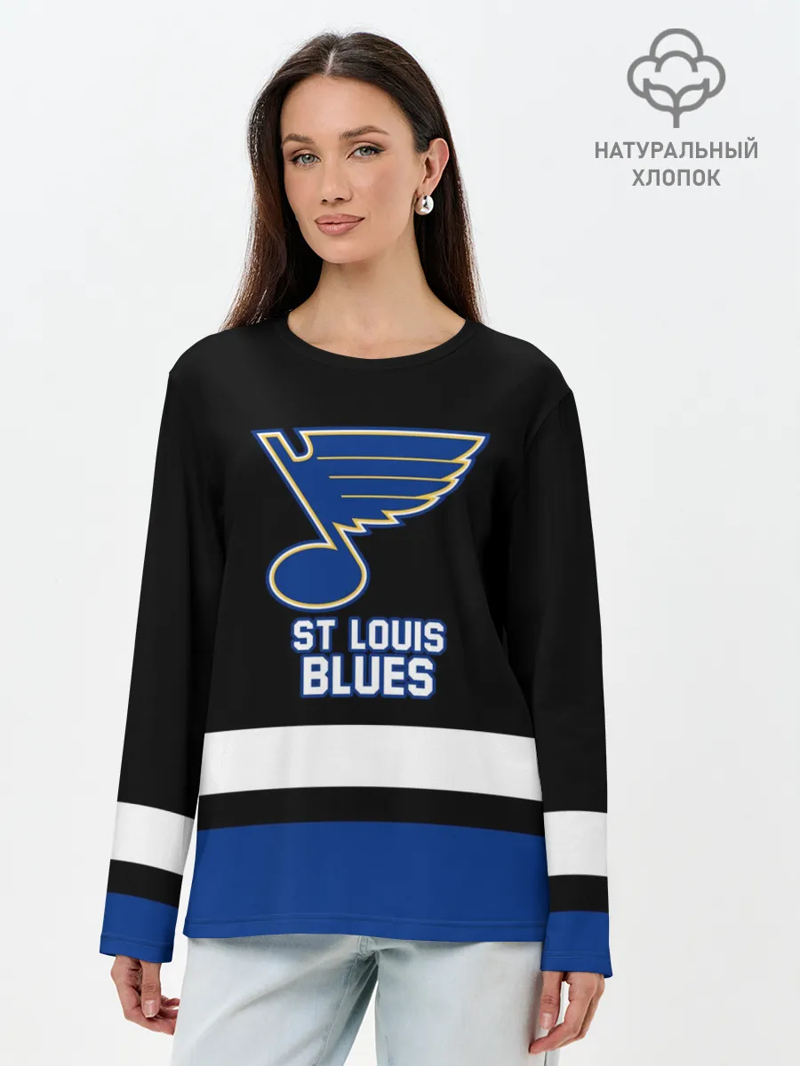 Лонгслив женский. Хлопок / Сент-Луис Блюз