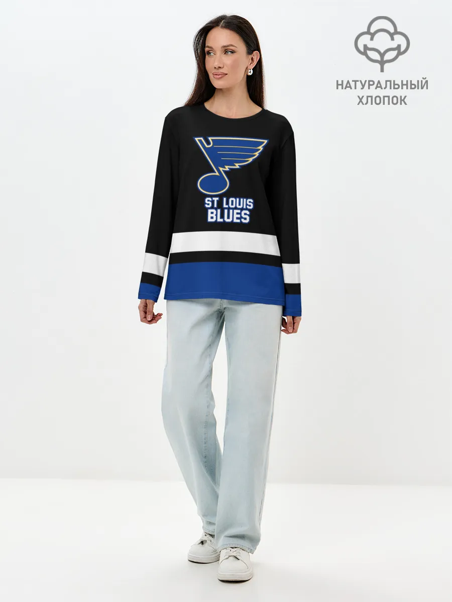 Лонгслив женский. Хлопок / Сент-Луис Блюз