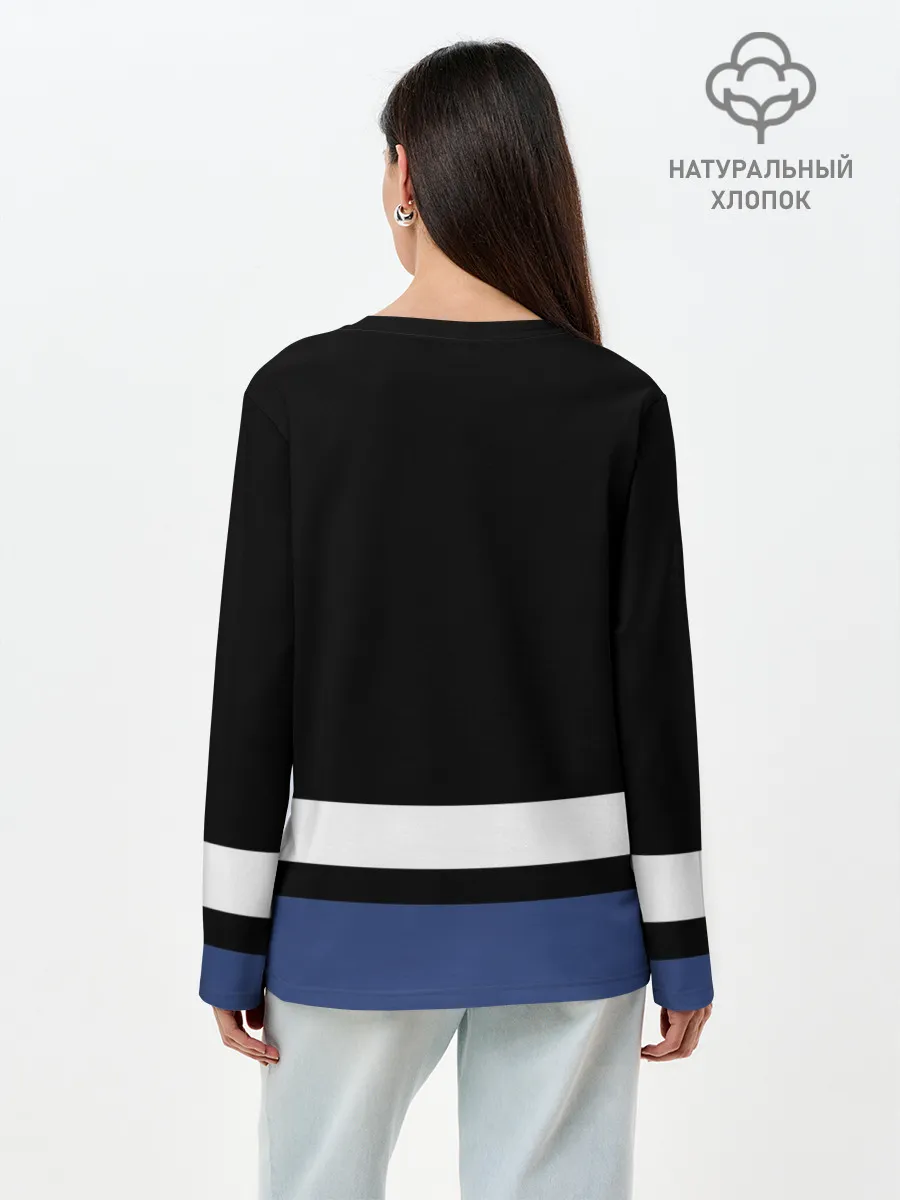 Лонгслив женский. Хлопок / Тампа-Бэй Лайтнинг