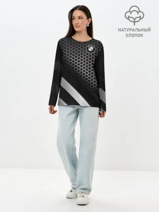 Лонгслив женский. Хлопок / BMW