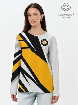 Лонгслив женский. Хлопок / BMW