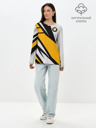 Лонгслив женский. Хлопок / BMW