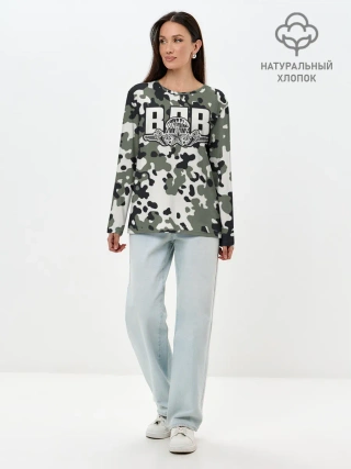 Лонгслив женский. Хлопок / ВДВ