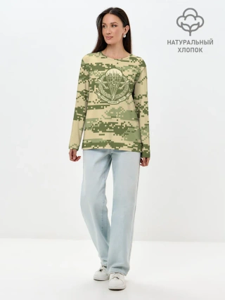 Лонгслив женский. Хлопок / ВДВ СССР