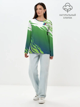 Лонгслив женский. Хлопок / BMW