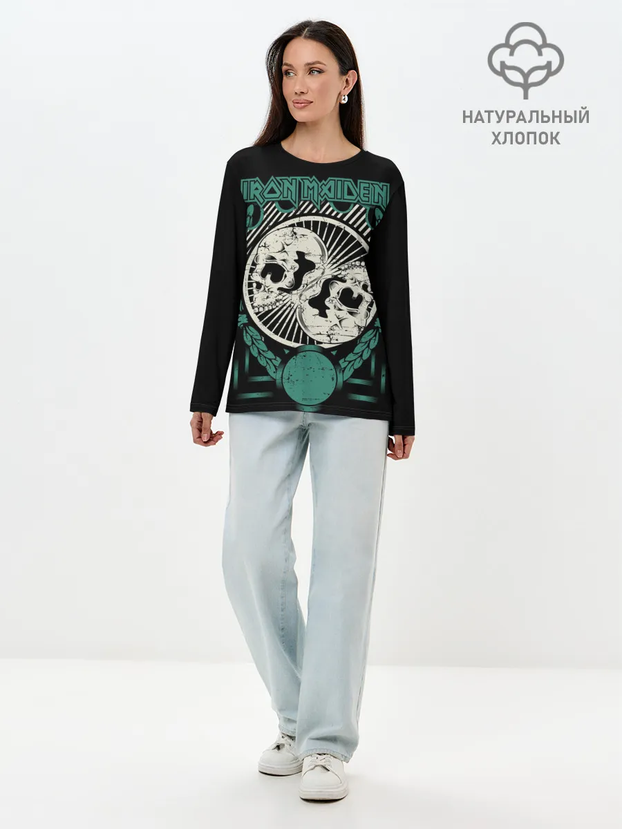 Лонгслив женский. Хлопок / Iron Maiden