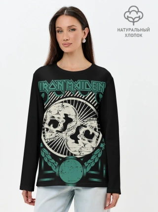 Лонгслив женский. Хлопок / Iron Maiden
