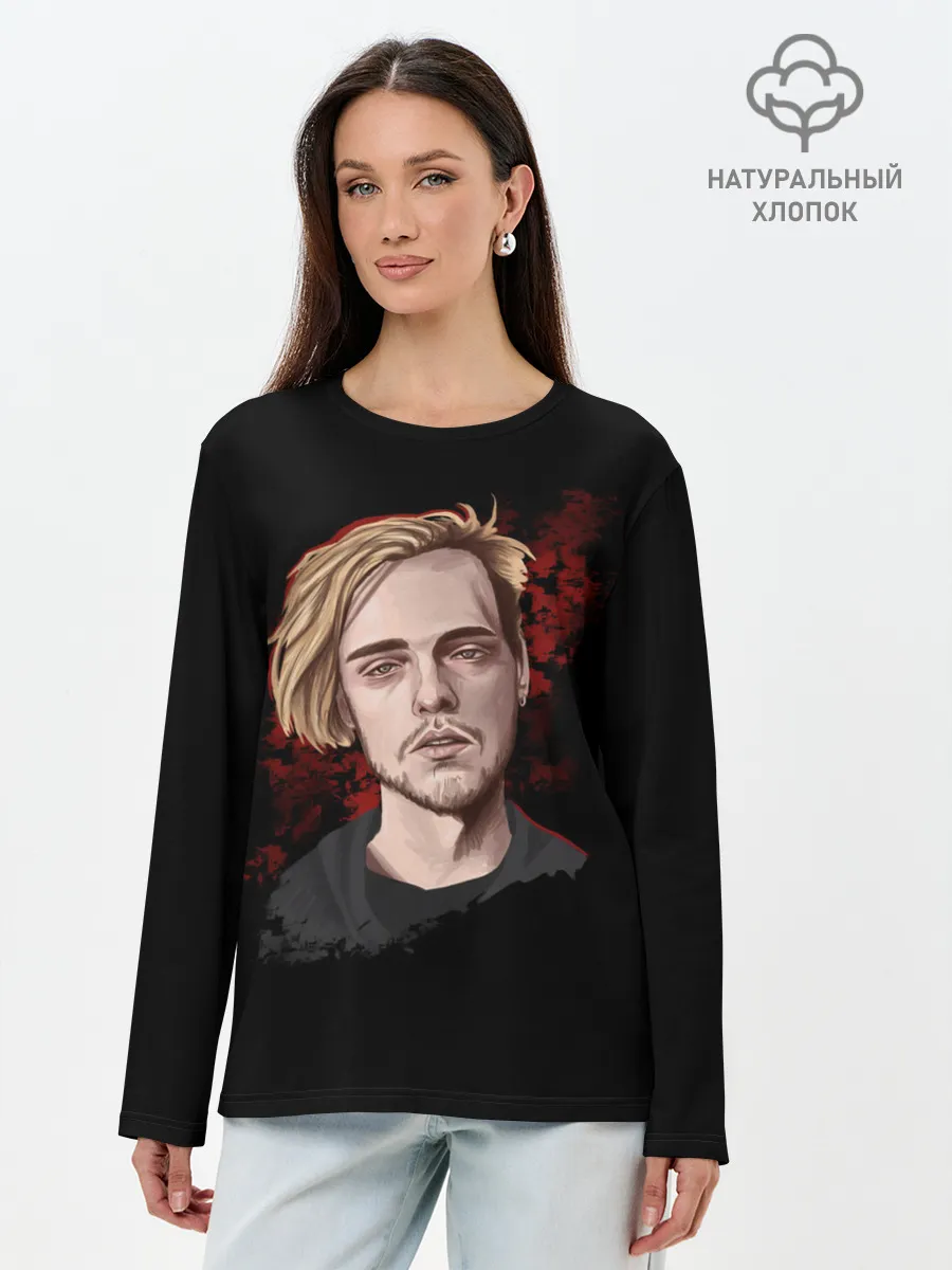 Лонгслив женский. Хлопок / Pyrokinesis.