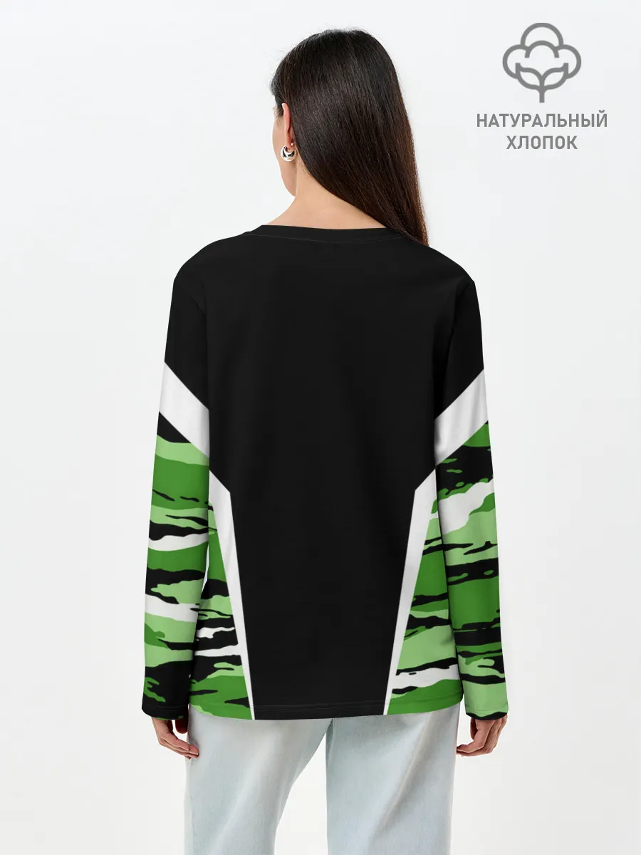 Лонгслив женский. Хлопок / Пограничные Войска