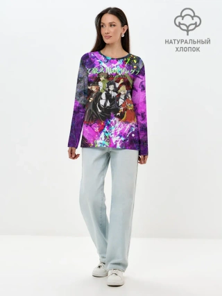 Лонгслив женский. Хлопок / Bungou Stray Dogs color