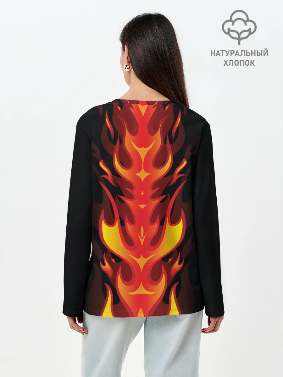 Лонгслив женский. Хлопок / Iron Maiden