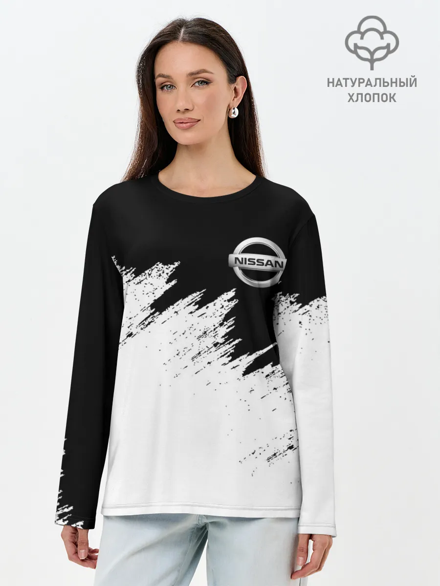 Лонгслив женский. Хлопок / NISSAN | НИССАН