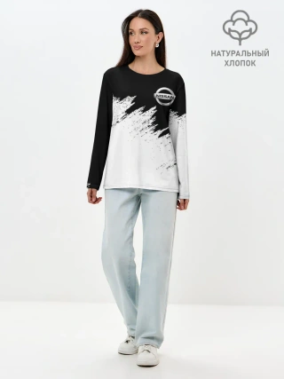 Лонгслив женский. Хлопок / NISSAN | НИССАН