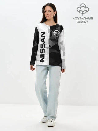 Лонгслив женский. Хлопок / NISSAN | НИССАН