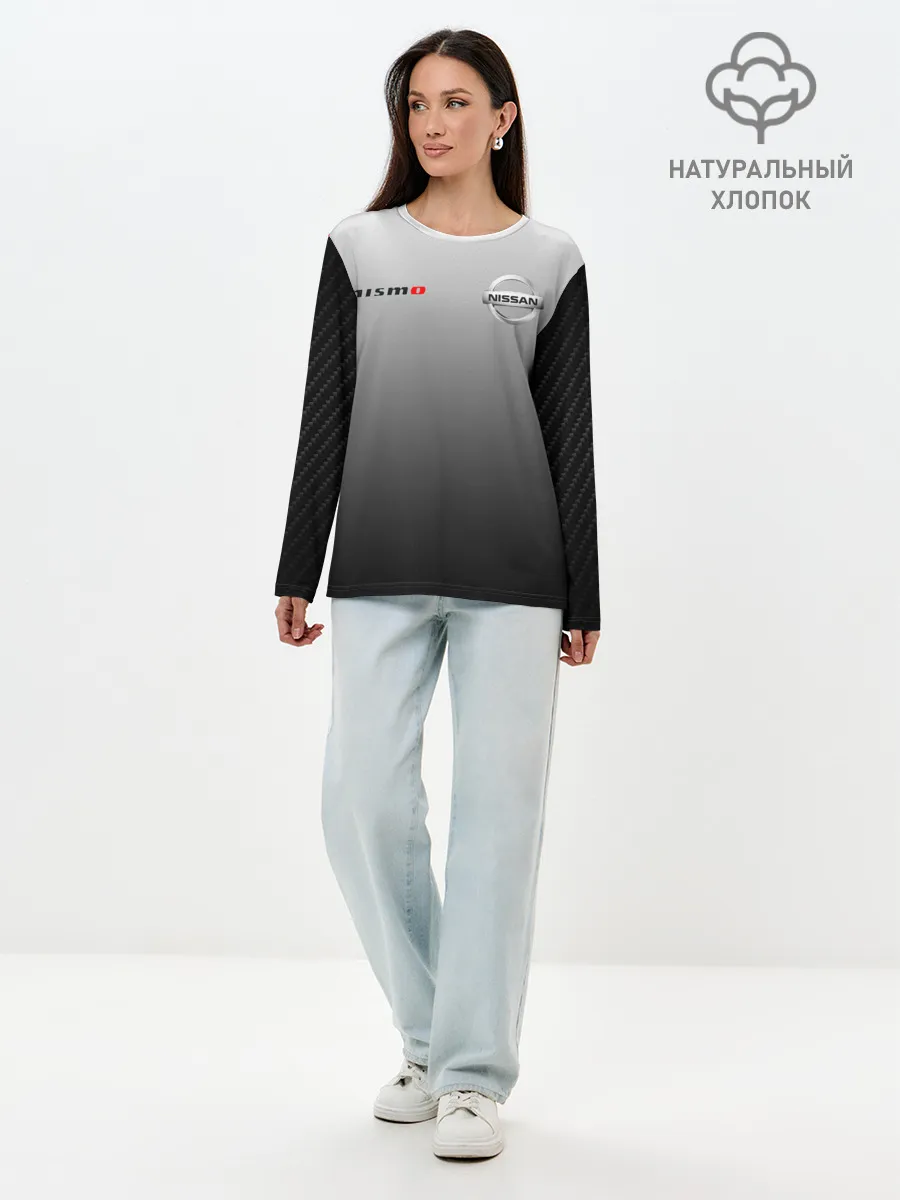 Лонгслив женский. Хлопок / NISSAN NISMO | НИССАН НИСМО