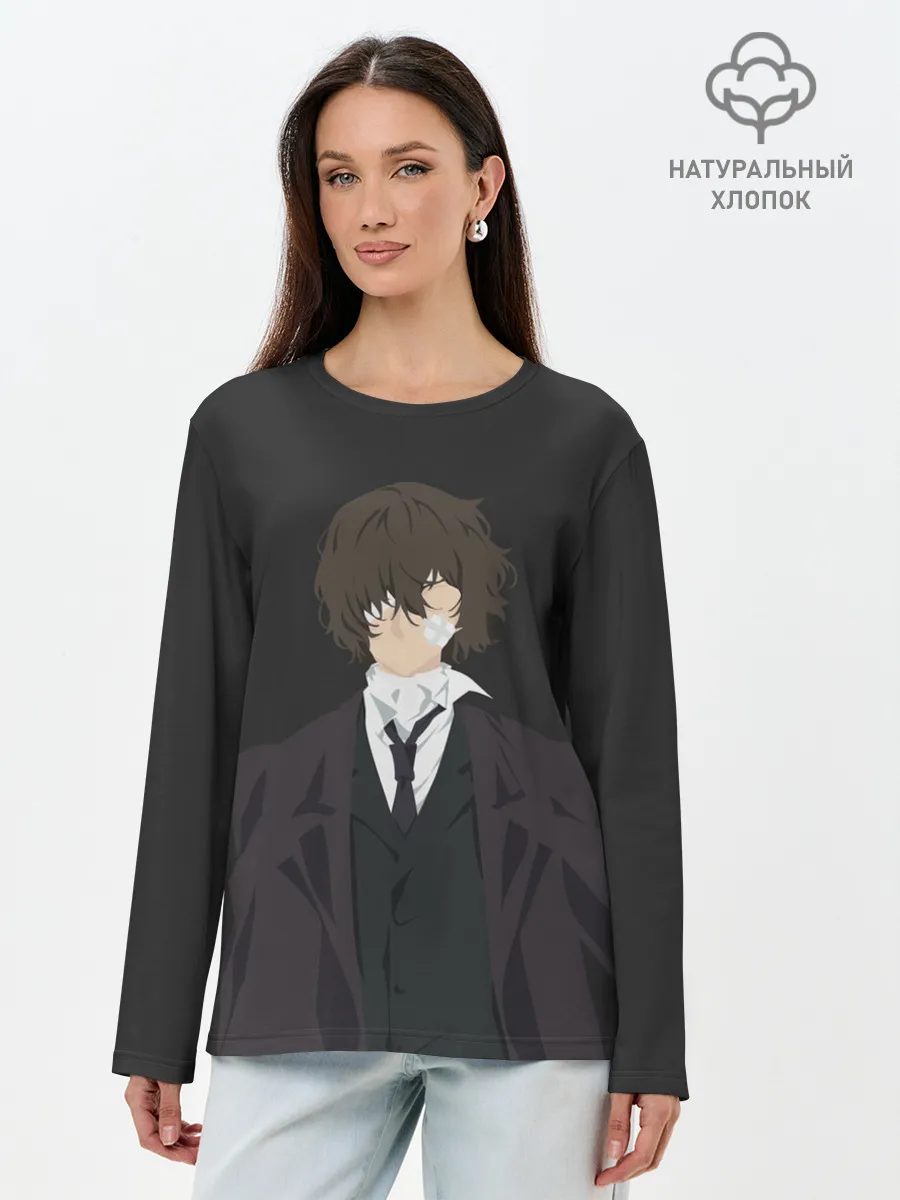 Лонгслив женский. Хлопок / Osamu Dazai