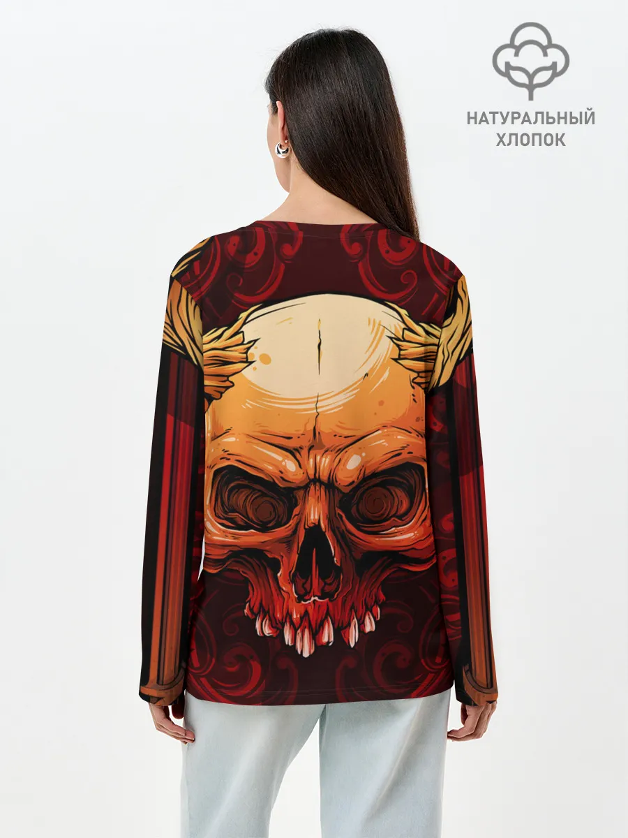 Лонгслив женский. Хлопок / Iron Maiden