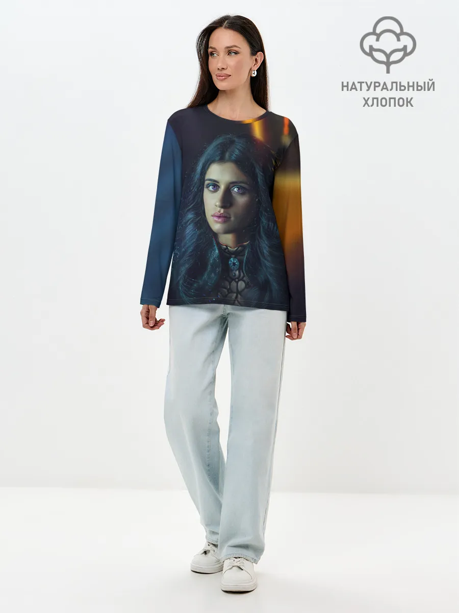 Лонгслив женский. Хлопок / ЙЕННИФЕР